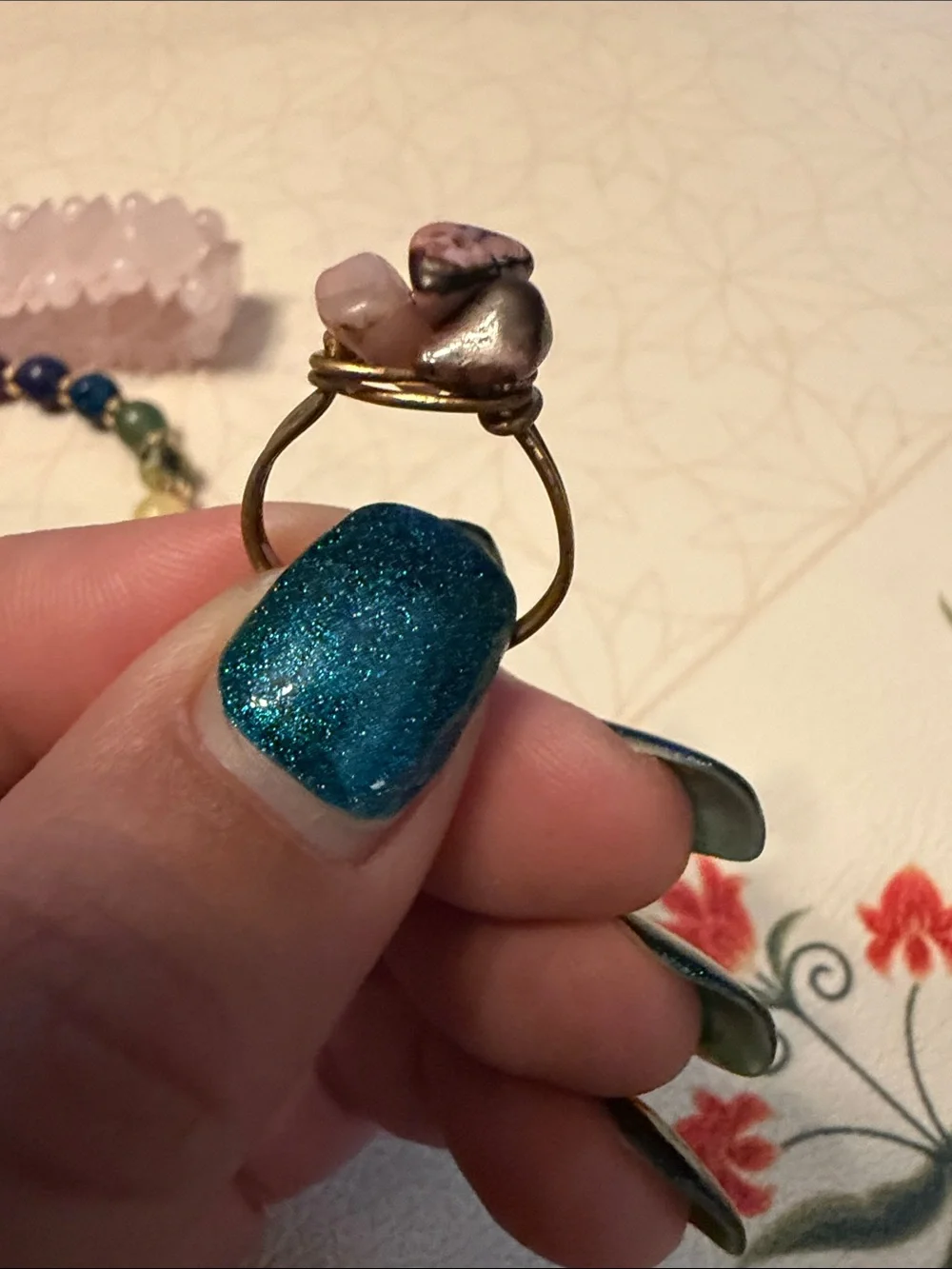 Necklace/bracelets and 2 rings lot